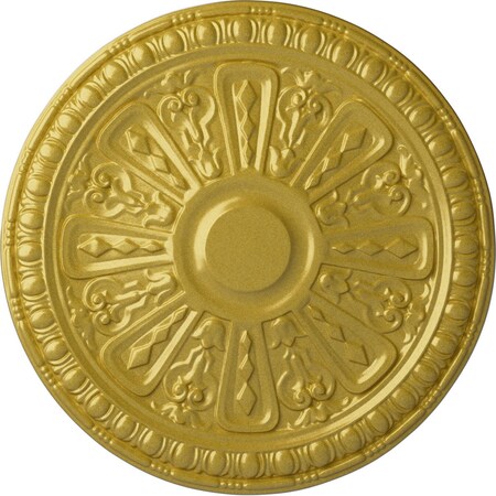 Raymond Ceiling Medallion (Fits Canopies Up To 5 3/8), Hand-Painted Rich Gold, 18OD X 1 1/4P